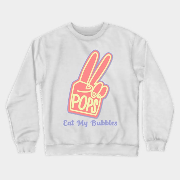 eat my bubbles, swim fast, swimmer joke Crewneck Sweatshirt by Bomberrie